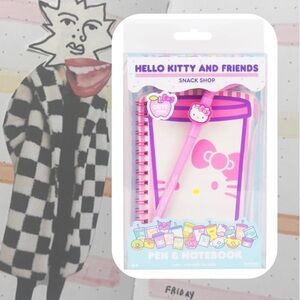 🆕 🎉 Hello Kitty Sanrio Shop notebook & pen set